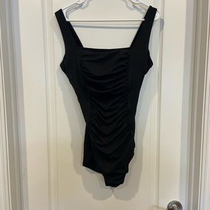 Speedo black one piece swimsuit size 16